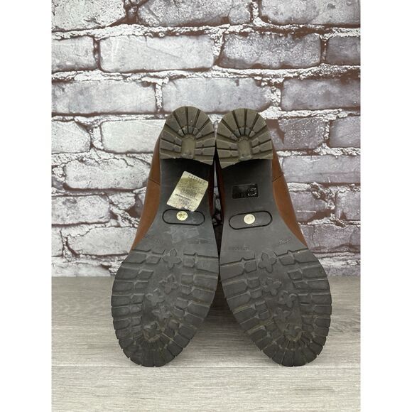 Sartore Paris Brown Leather Ankle Chelsea Vibram Heel Booties Women’s 38EU/7M US - Picture 8 of 16